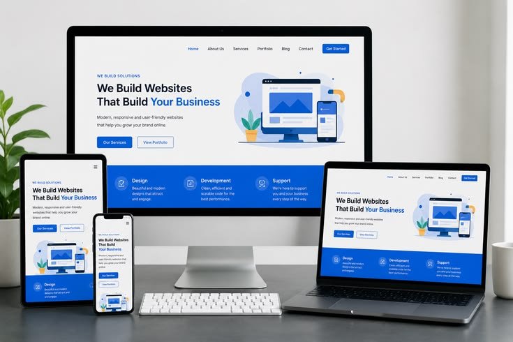 Mobile-friendly responsive website design across devices
